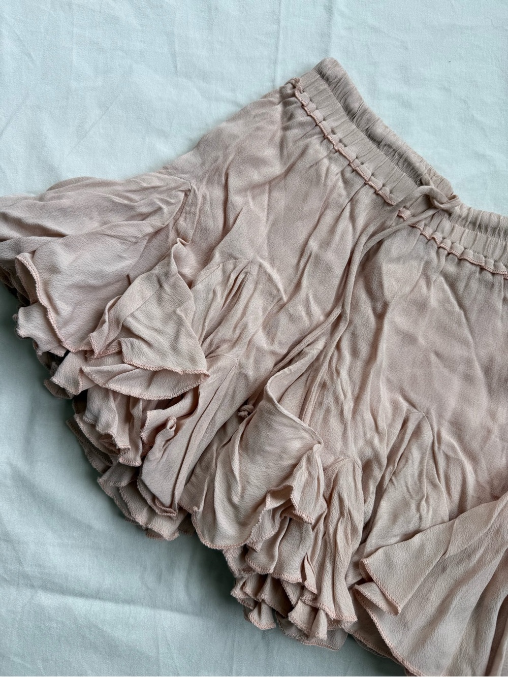 VICI | Ruffled Pink Mini Skirt - Picture 2 of 4